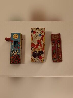 Vintage Mid-Century Tin Noisemaker Lot